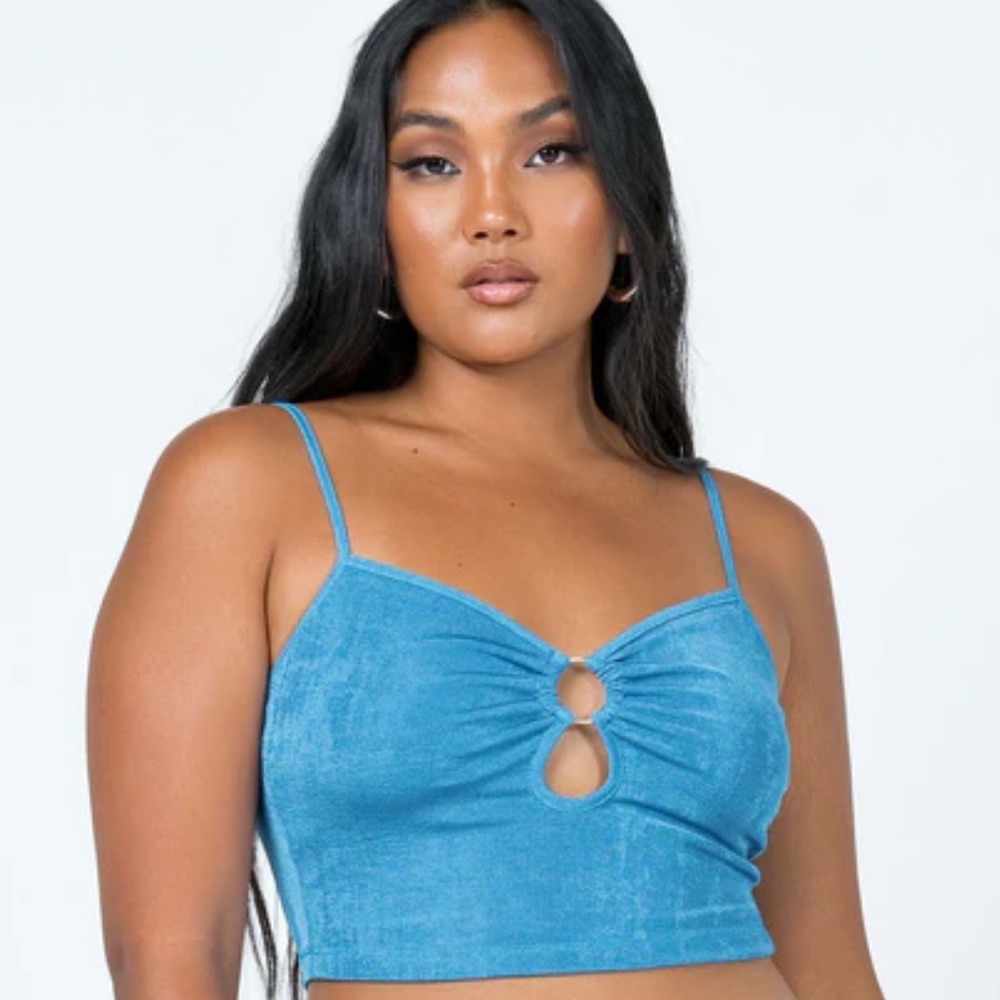 Princess Polly Perez Top in Blue, size US 4